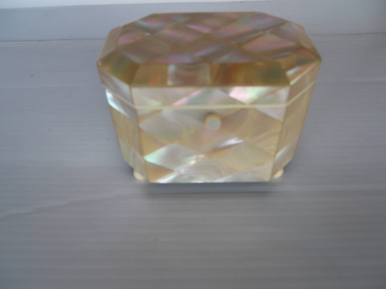 Mid-20th Century Beautiful Set of Four Mother-of-Pearl Boxes