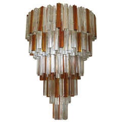 Dazzling Venini Cascade Chandelier