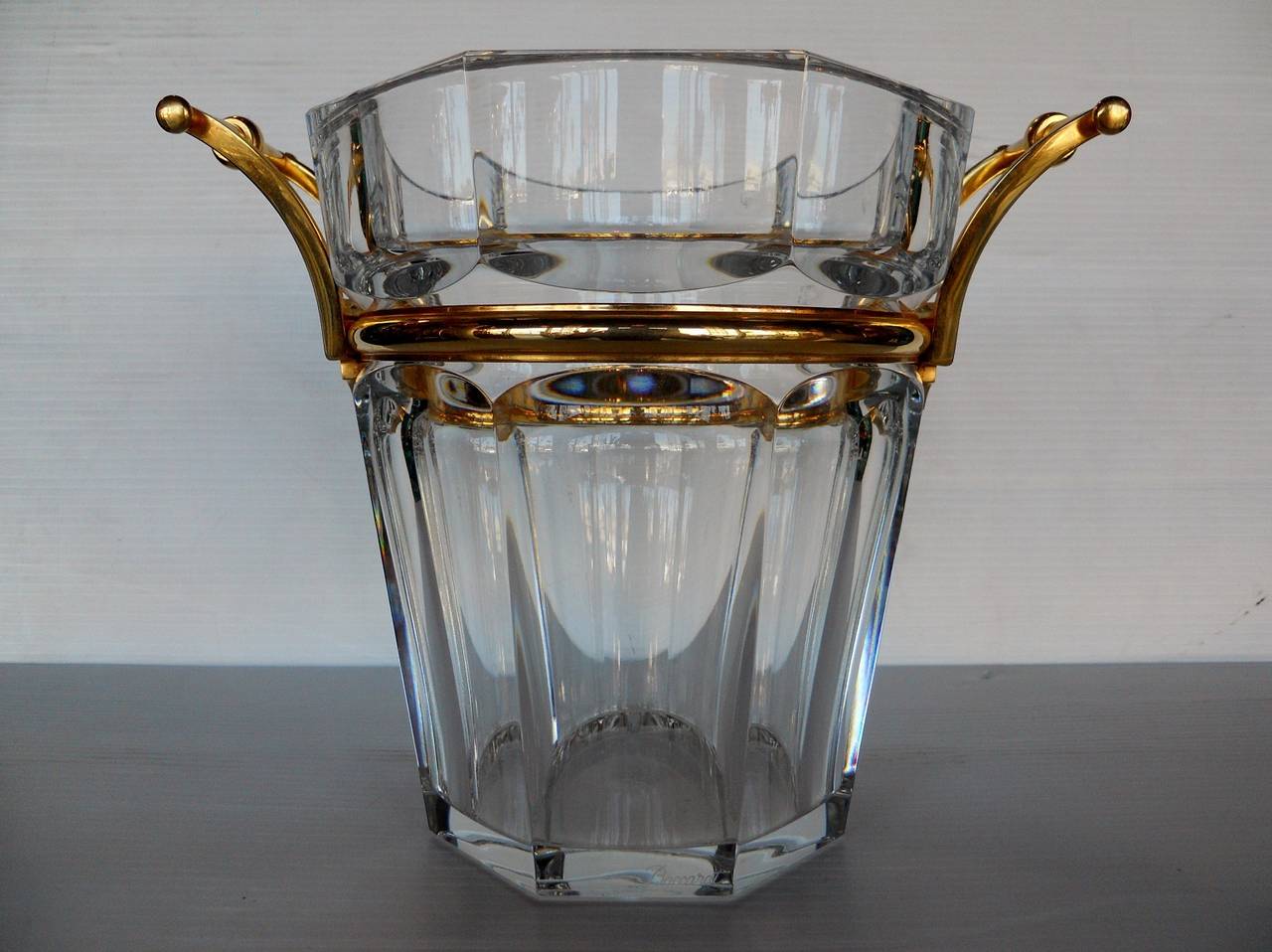 French Ultra Luxe Baccarat Ice Bucket