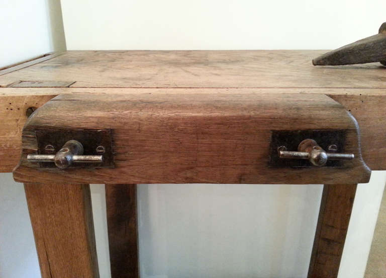 Small Oak Jeweler's Bench For Sale 2