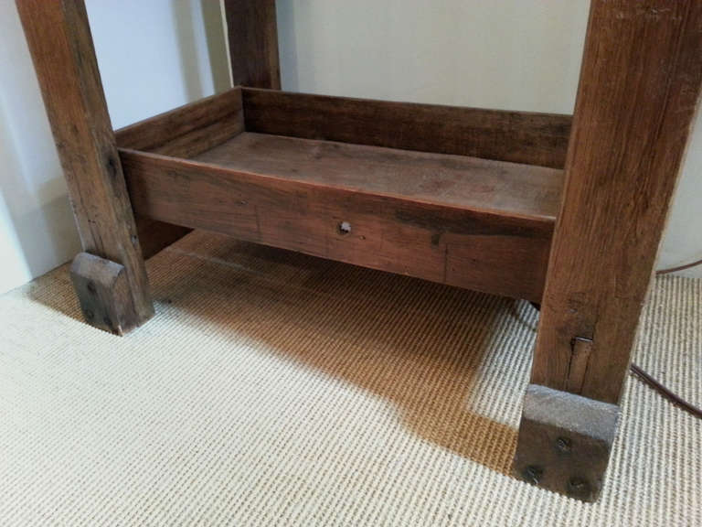 Small Oak Jeweler's Bench For Sale 4