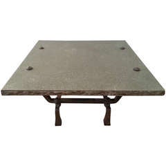 Slate and Iron Low Table