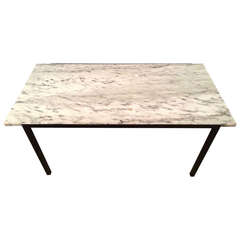 Black 
White Marble Top Table