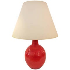 Reddish Orange Lamp