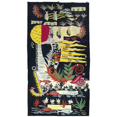 Vintage Wool Needlepoint Tapestry