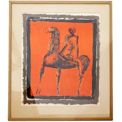 Marino Marini Framed Lithograph