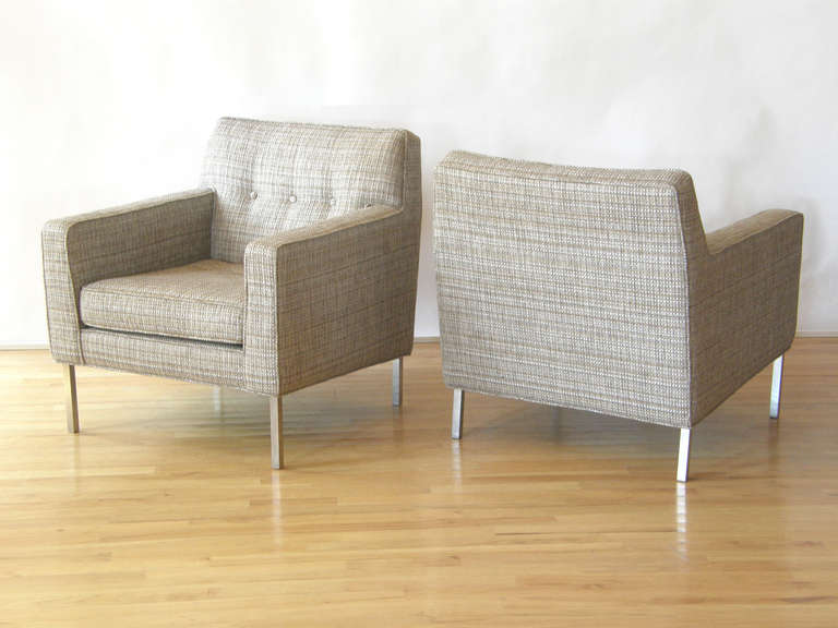 Mid-Century Modern Dunbar Lounge Chairs with Custom Legs Designed by Jane Graham