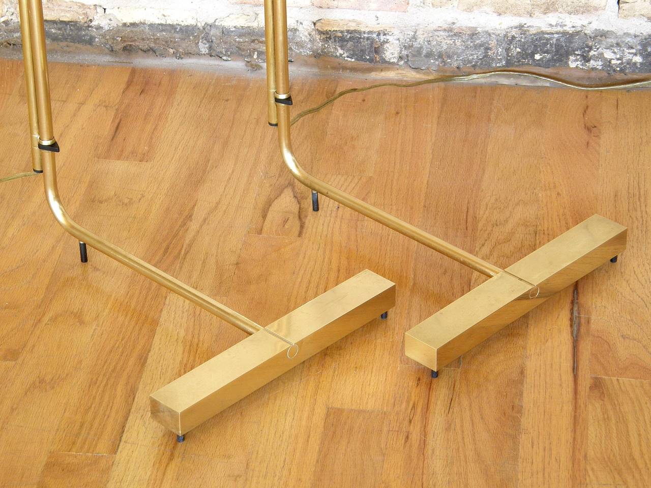 Minimalist Pair of Cedric Hartman Adjustable Floor Lamps
