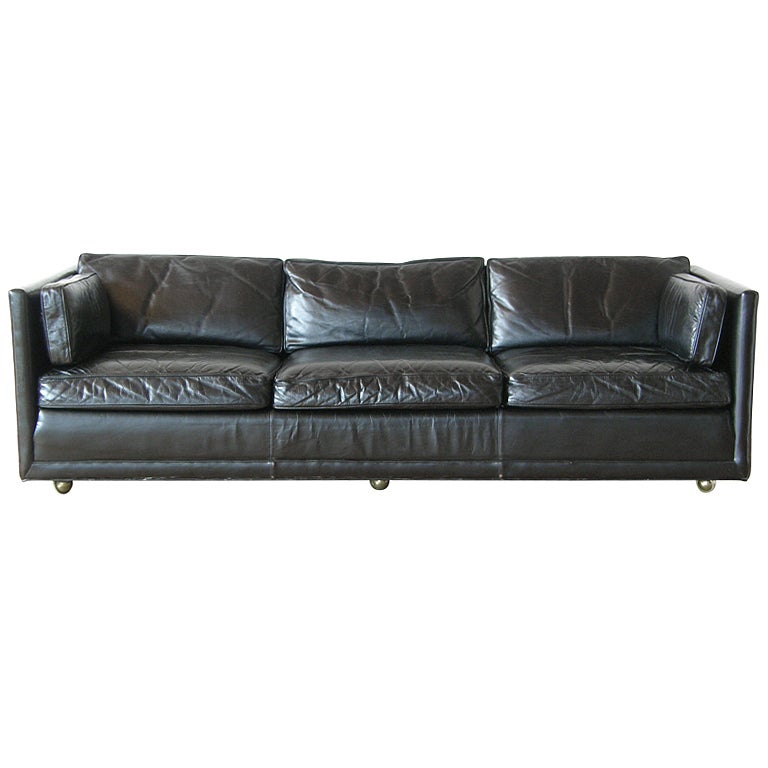 Black Leather Sofa