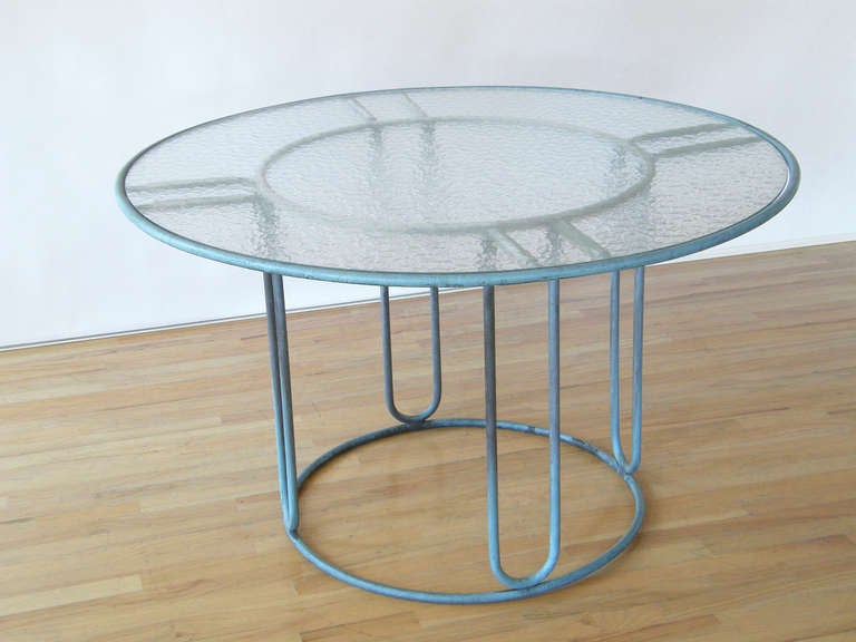Walter Lamb Dining Table and Chairs In Good Condition In Chicago, IL