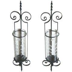 Giant Wrought Iron Candle Sconces 3