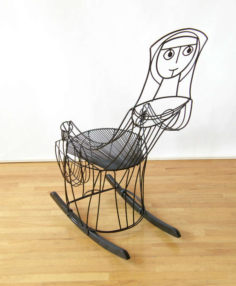 American John Risley Lady Rocking Chair
