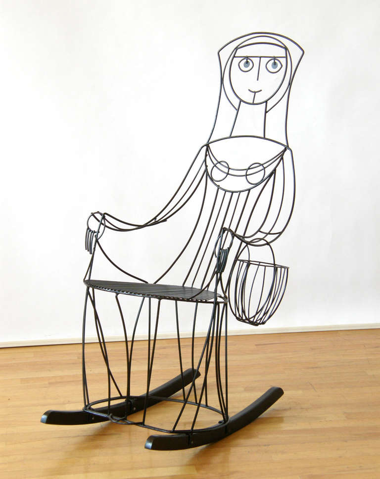 John Risley Lady Rocking Chair In Good Condition In Chicago, IL