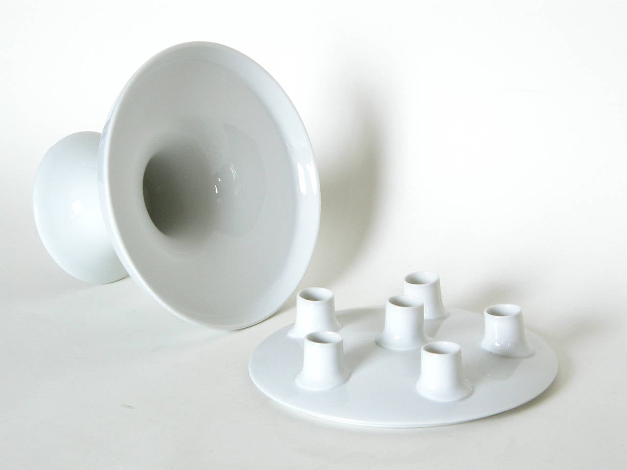 Mid-Century Modern Paul McCobb Porcelain Compote or Candleholder