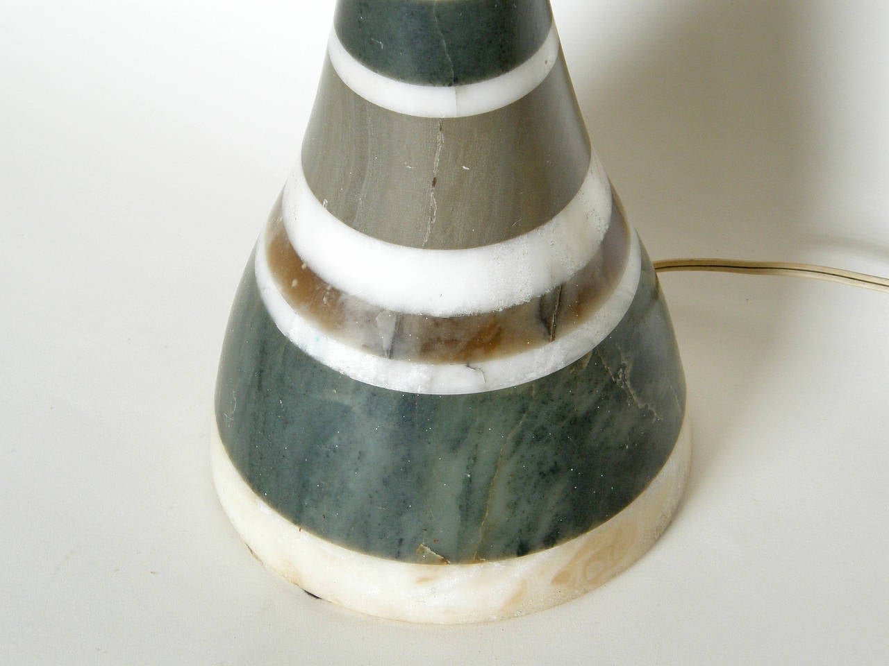 Mid-20th Century Italian Striped Alabaster Lamp