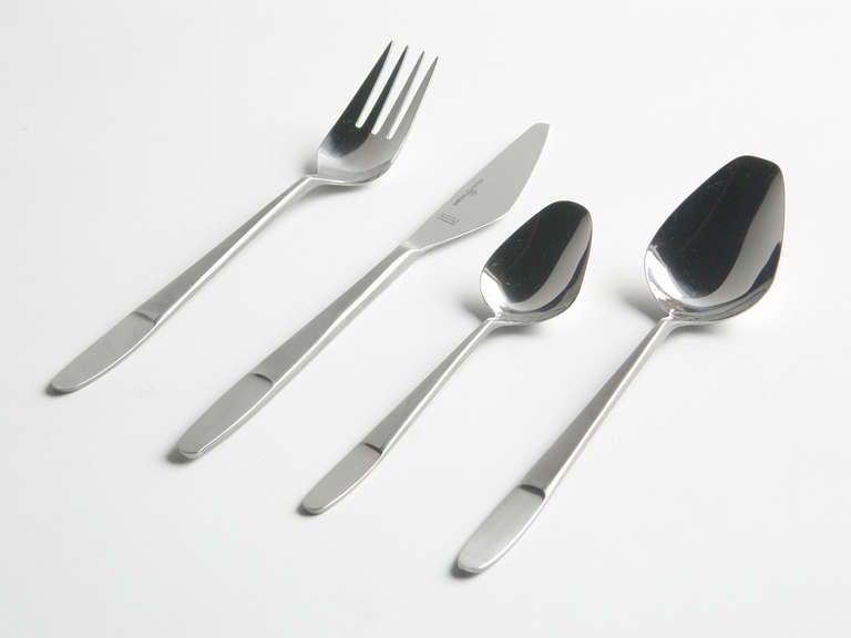 Helmut Alder Flatware, Service for Twevle at 1stDibs