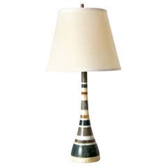 Italian Striped Alabaster Lamp