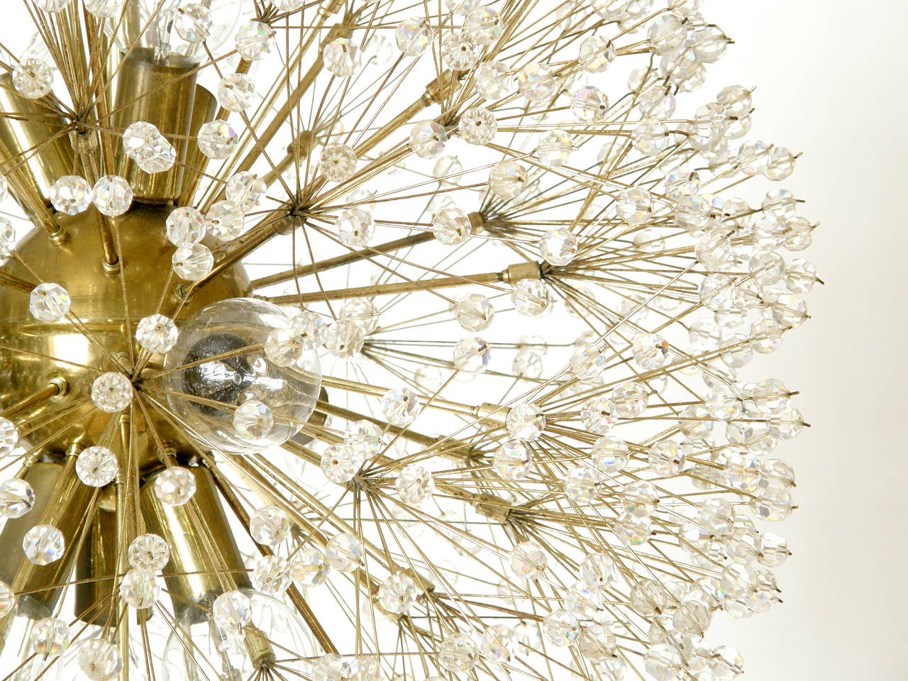 Mid-Century Modern Crystal Dandelion Chandelier