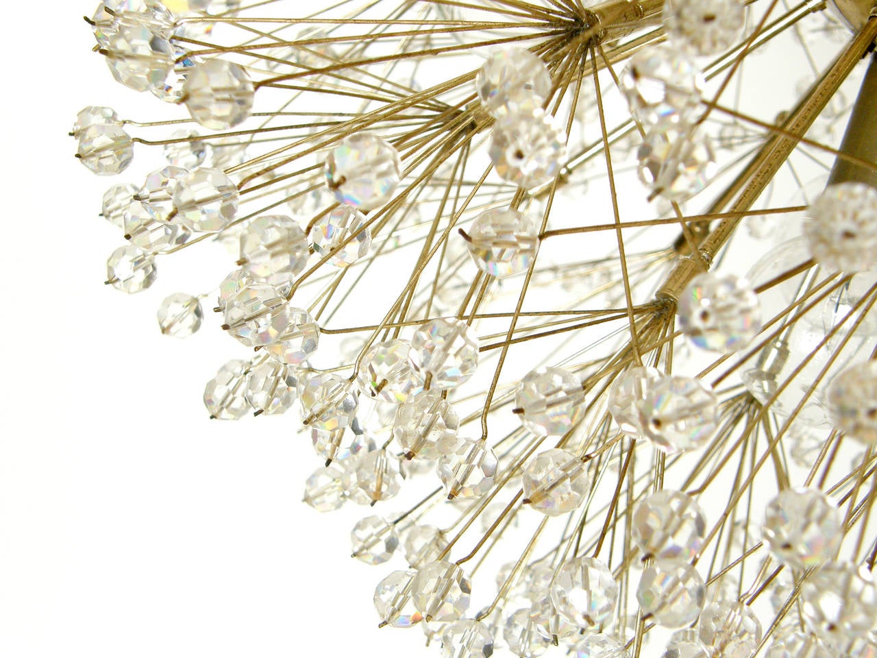 Crystal Dandelion Chandelier In Good Condition In Chicago, IL