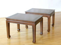 Pair of Henredon Chinoiserie Stools or Tables