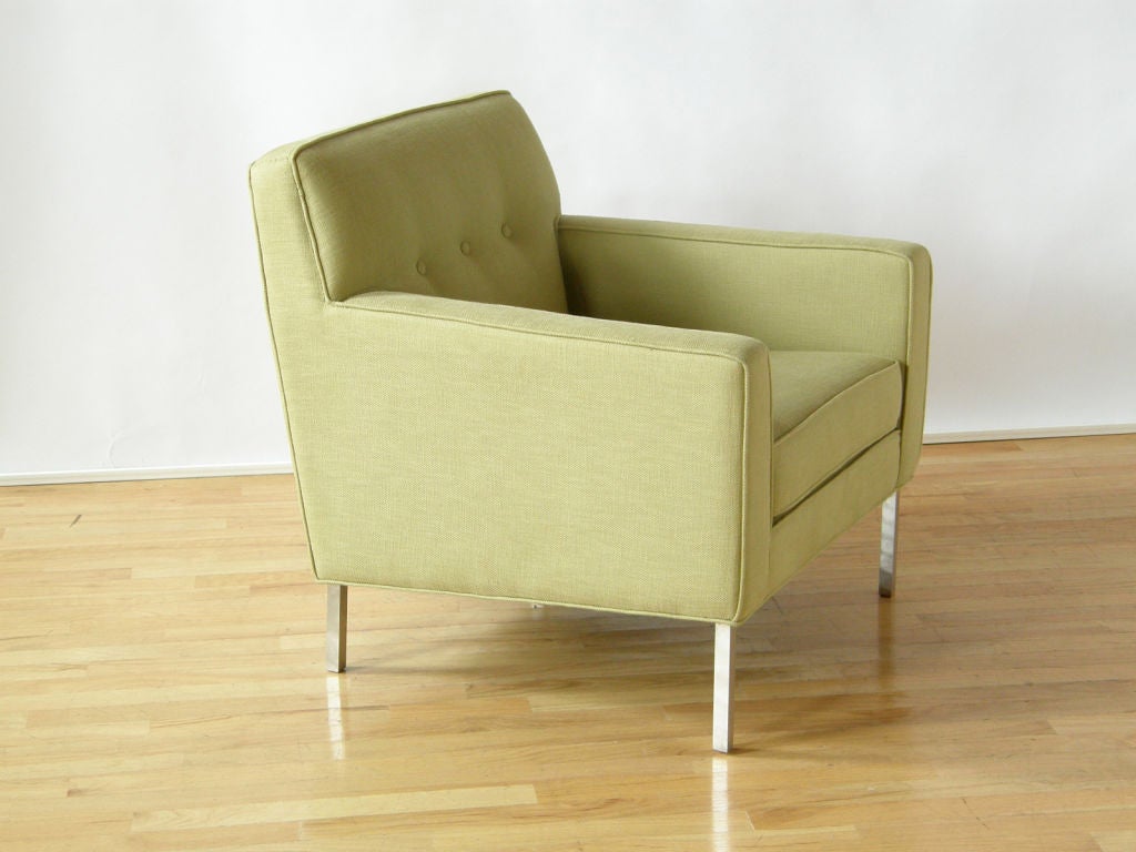 Mid-Century Modern Dunbar Lounge Chair with Custom Legs Designed by Jane Graham For Sale