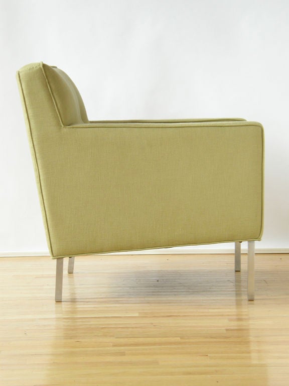 Dunbar Lounge Chair with Custom Legs Designed by Jane Graham In Good Condition For Sale In Chicago, IL