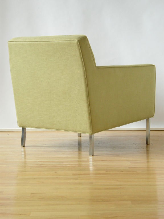 Dunbar Lounge Chair with Custom Legs Designed by Jane Graham In Good Condition For Sale In Chicago, IL