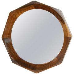 Danish Rosewood Wall Mirror