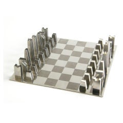 Edelstahl-Schach-Set