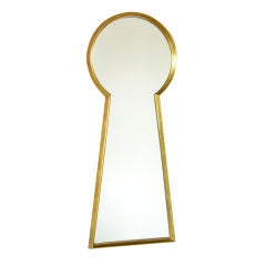 Gilt Wood Keyhole Mirror