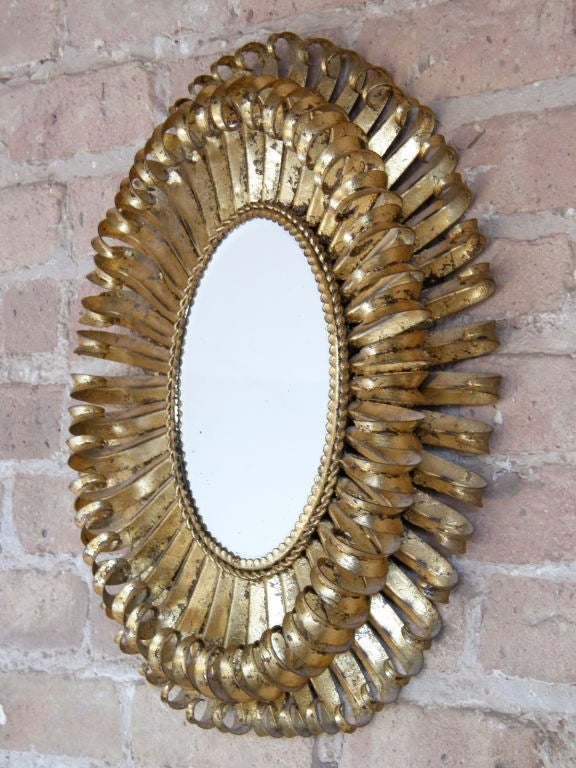 Gilt Palm Frond Mirror
