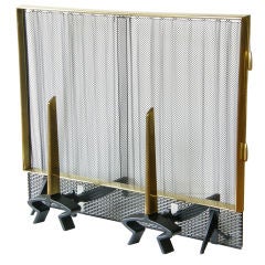 Donald Deskey fireplace set Donald Deskey fireplace set