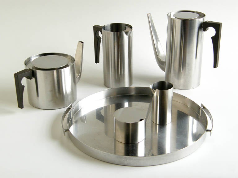 Danish Arne Jacobsen Cylinda-Line Coffee and Tea Service