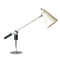 Table or Desk Lamp by Gilbert Watrous and Yasha Heifetz with Magnetic Ball Joint