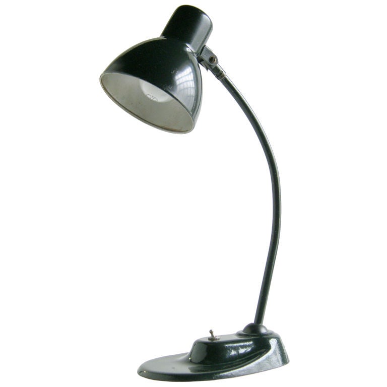 Marianne Brandt Table Desk Lamp for Kandem with Adjustable Arm and Shade For Sale