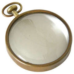 Vintage Carl Aubock Pocket Watch Magnifying Glass