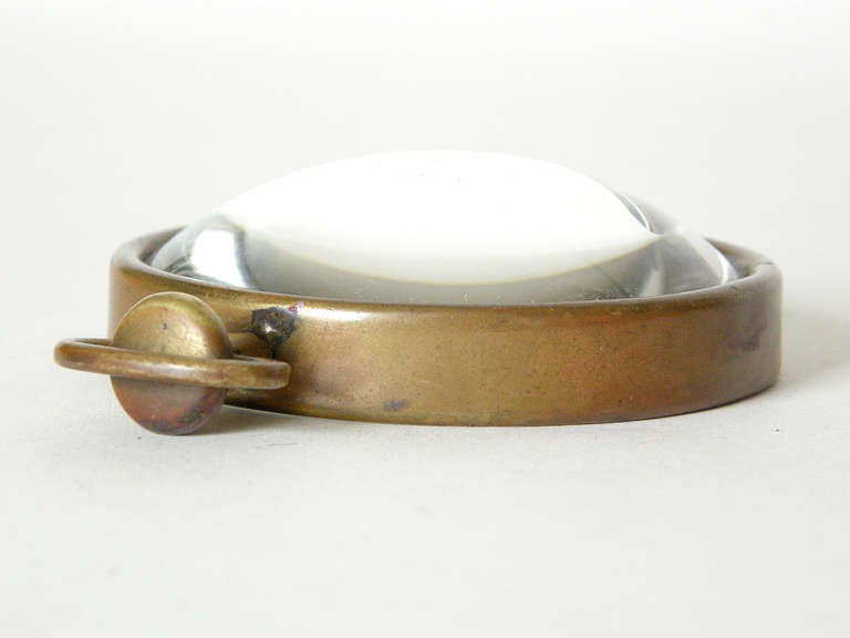 Mid-Century Modern Carl Aubock Pocket Watch Magnifying Glass
