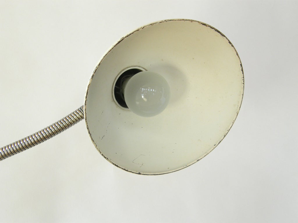 Christian Dell Bauhaus Table Desk Lamp Clamp On Gooseneck for Kaiser Germany  In Good Condition In Chicago, IL