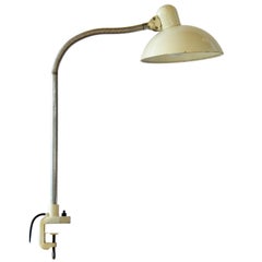 Christian Dell Bauhaus Table Desk Lamp Clamp On Gooseneck for Kaiser Germany 