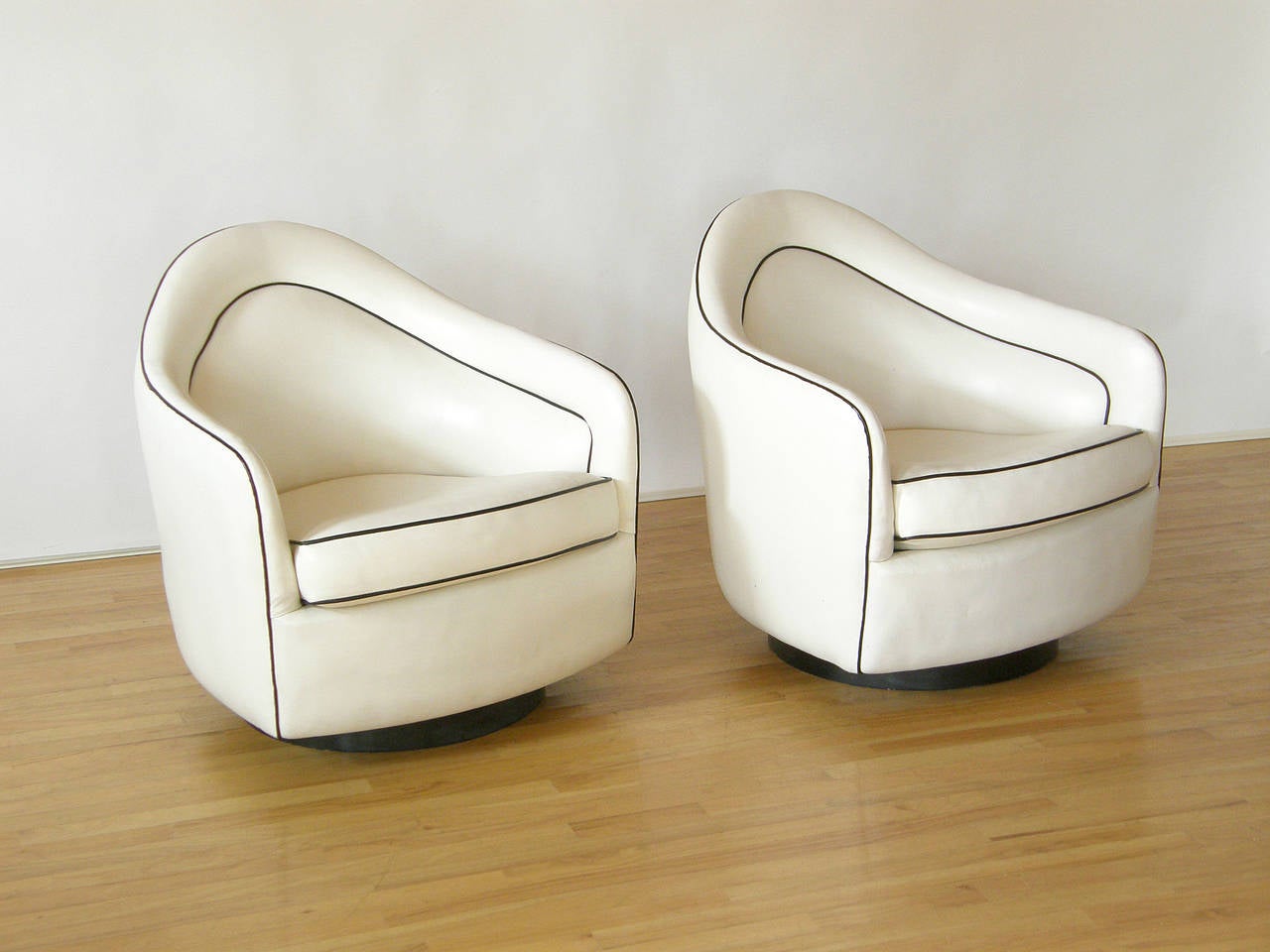 American Milo Baughman Swivel Chairs