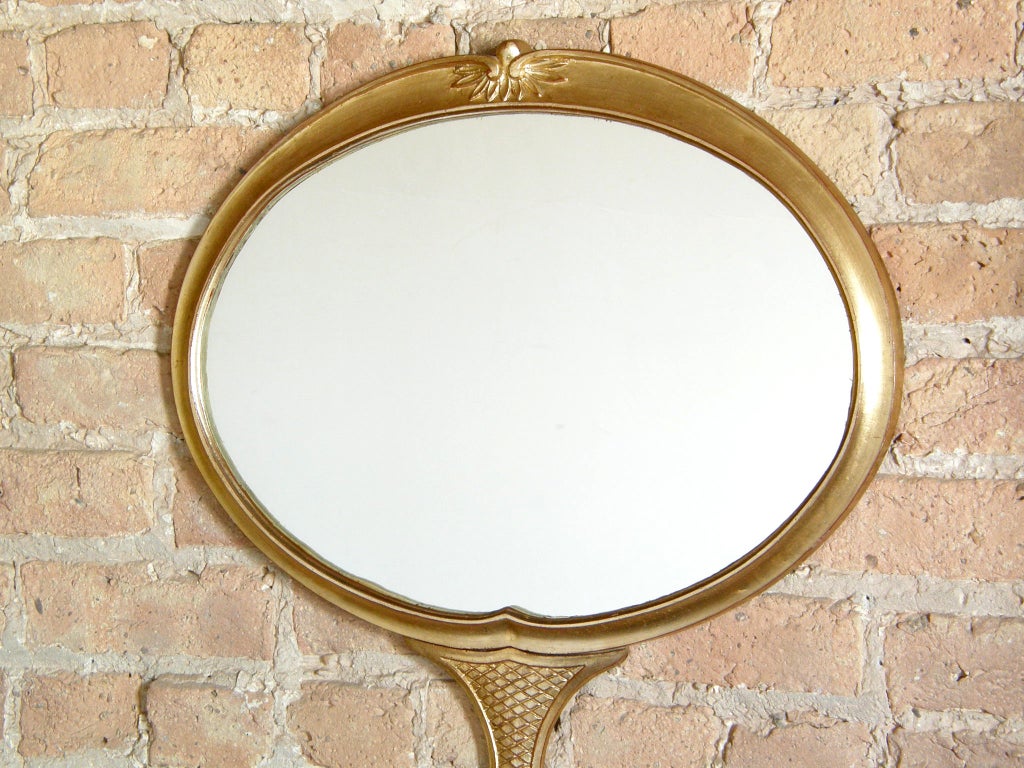 Hand Mirror Shaped Wall Mirror For Sale at 1stdibs