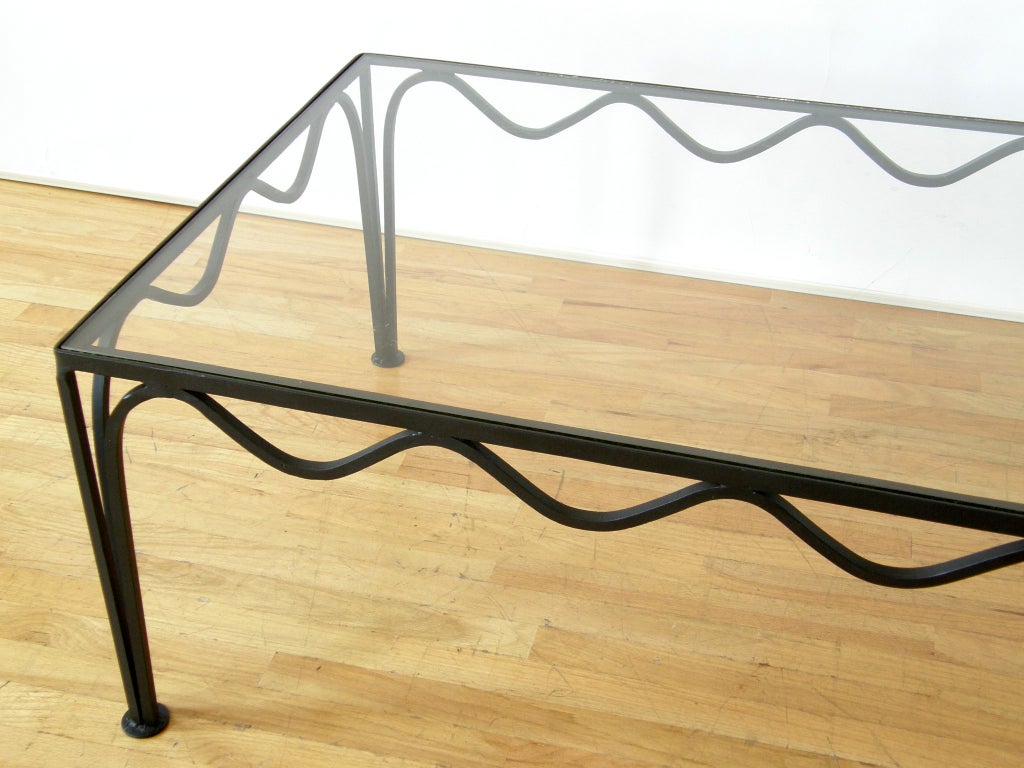 Iron and Glass Coffee Table 1