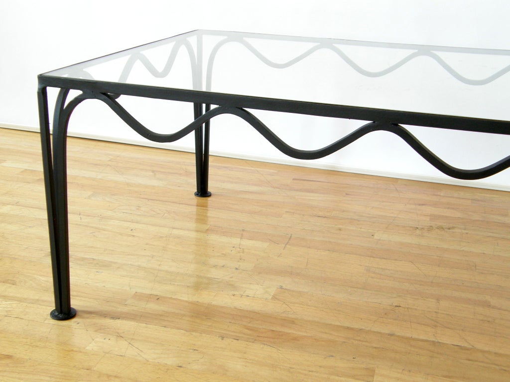 Iron and Glass Coffee Table 2