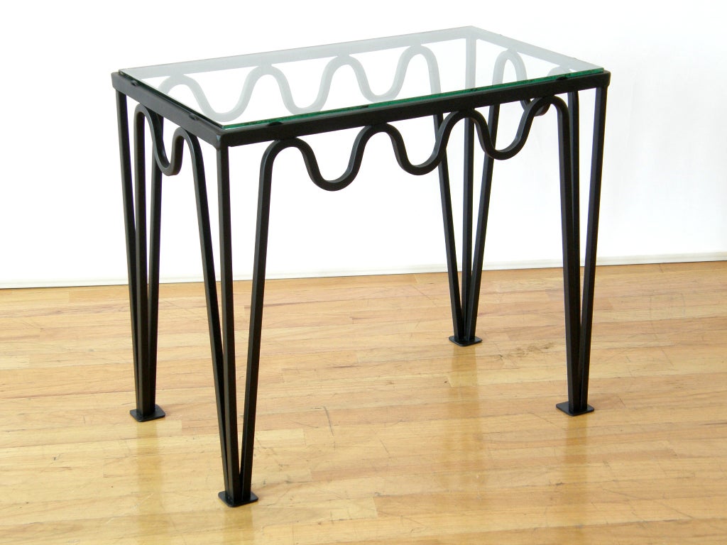 Iron and Glass End Tables 4