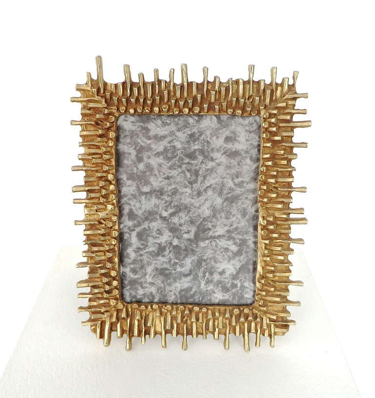 Cadre en bronze signé Galerneau pour Fondica, France