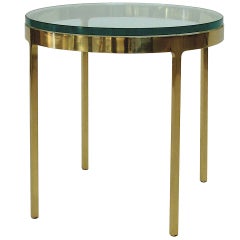 Brass Side Table by Nicos Zographos
