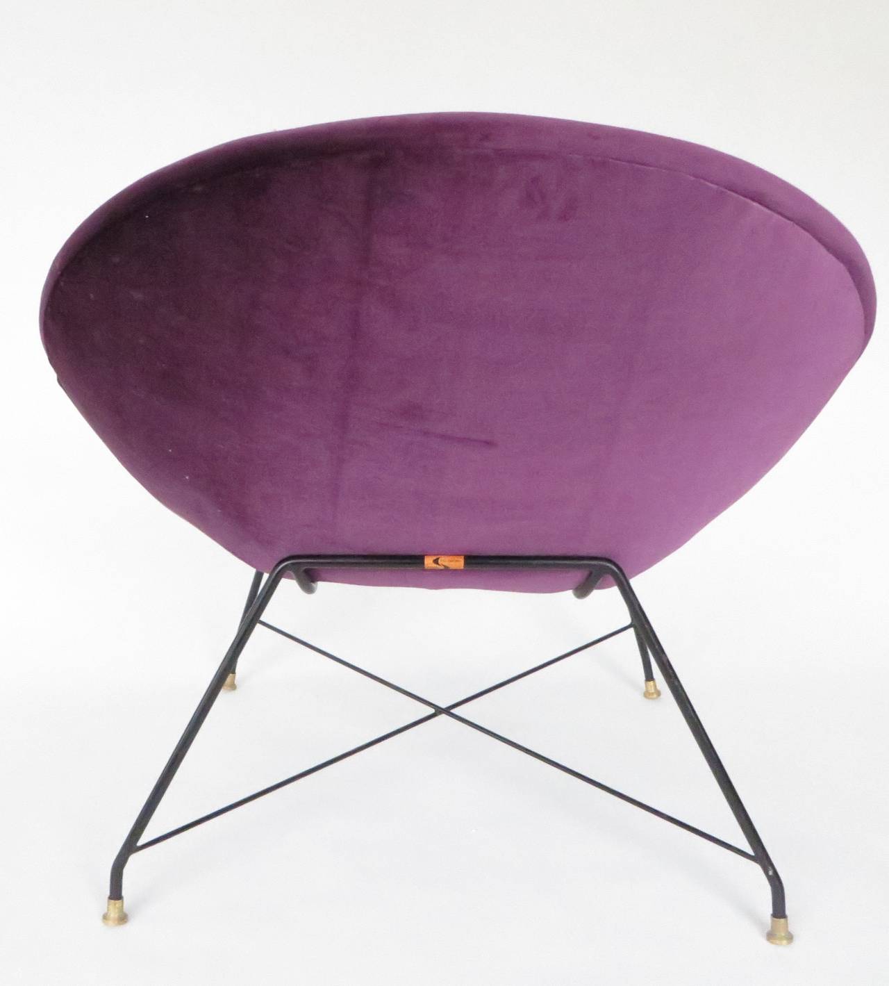 Upholstery Augusto Bozzi for Saporiti Italian Lounge Chairs