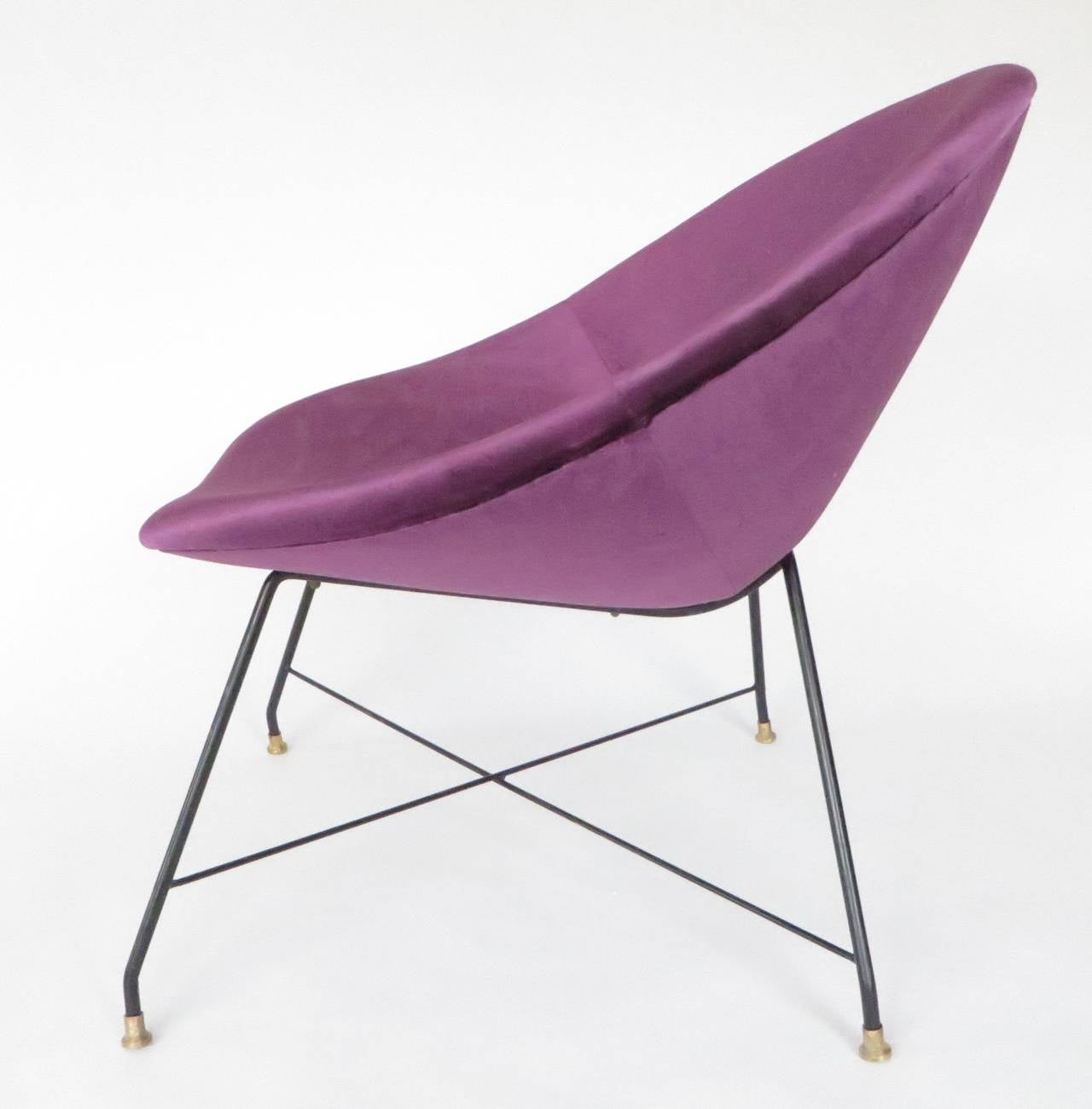 Augusto Bozzi for Saporiti Italian Lounge Chairs 1