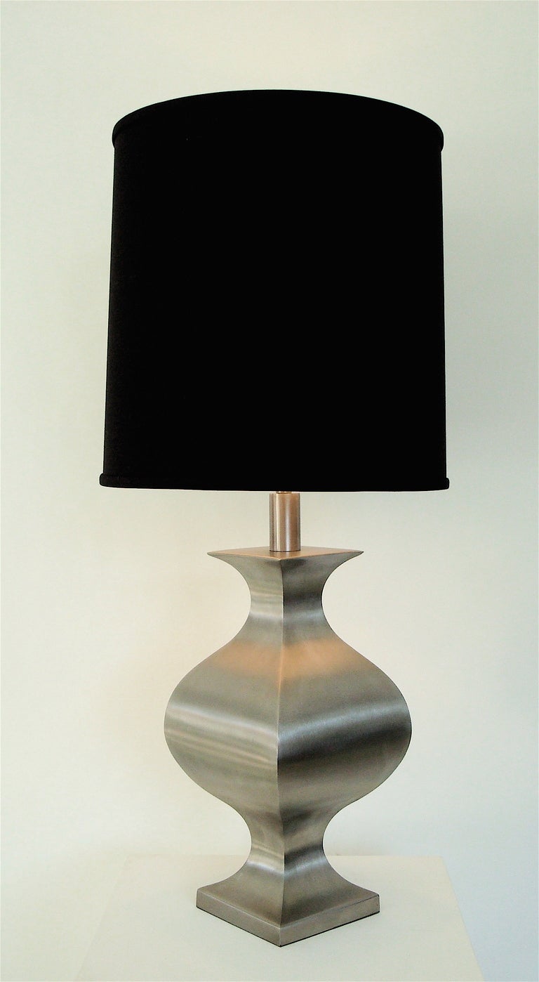 brushed stainless steel table lamps
