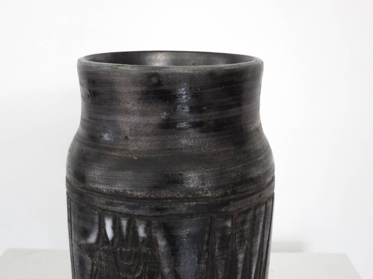 Mid-20th Century French Ceramic Vessel by Jacques Pouchain and Atelier Dieulefit